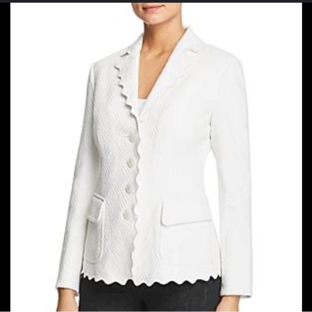 Tory Burch Jacket Size 2 Bailey summer blazer White Cotton